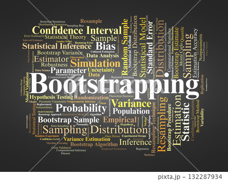 Bootstrapping Word Cloud. Key Concepts On Resampling, Estimation, Confidence Intervals, And Statistical Inference For Data Analysis And Modeling. Bootstrapping Word Cloud. Key Concepts On Resampling, Estimation, Confidence Intervals, And Statistical Inference For Data Analysis And Modeling. 132287934
