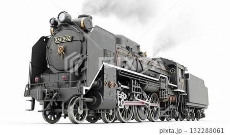 D51型蒸気機関車のイラスト素材 [132288061] - PIXTA