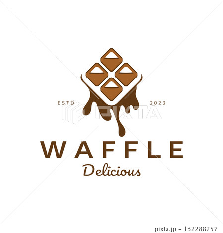 waffle logo simple illustration design,for pastry shop,emblem,badge,bakery business,pastry,bakery,vector waffle logo simple illustration design,for pastry shop,emblem,badge,bakery business,pastry,bakery,vector 132288257