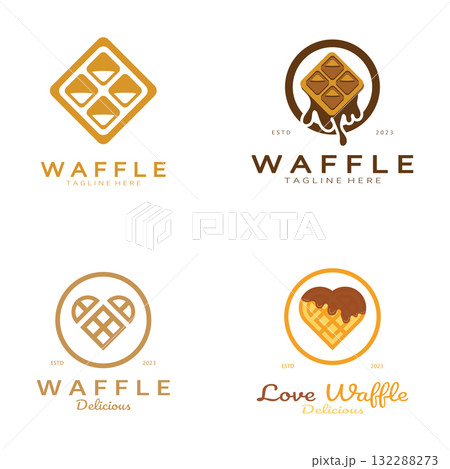 waffle logo simple illustration design,for pastry shop,emblem,badge,bakery business,pastry,bakery,vector waffle logo simple illustration design,for pastry shop,emblem,badge,bakery business,pastry,bakery,vector 132288273