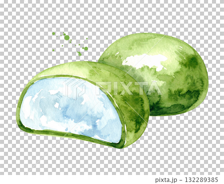 和菓子のイラスト素材 和菓子のイラスト素材 132289385