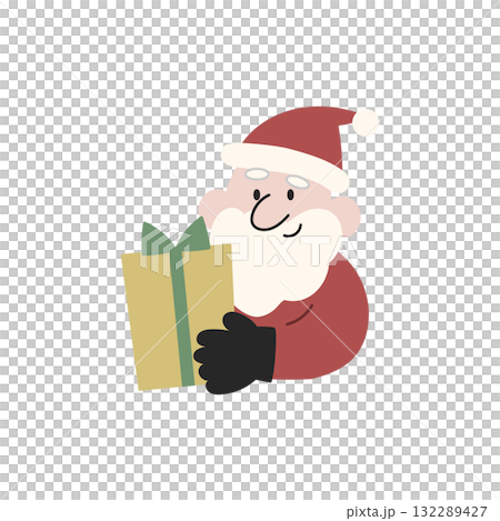 プレゼントを持つサンタクロース【クリスマス】 プレゼントを持つサンタクロース【クリスマス】 132289427