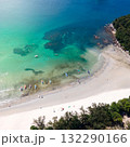Aerial view of tropical shoreline at Kata Beach in Phuket, Thailand. 132290166