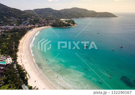 Aerial view of Kata beach in Phuket, Thailand Aerial view of Kata beach in Phuket, Thailand 132290167