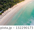 Aerial view of Kata beach in Phuket, Thailand. 132290173
