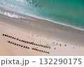 Aerial view of Kata beach in Phuket, Thailand. 132290175