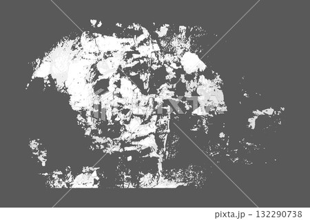 White shreds of torn and ripped paper with adhesive residue on wall White shreds of torn and ripped paper with adhesive residue on wall 132290738