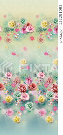 Handpainted Diverse Floral Pattern Collection Decorative Artwork Assortment 132291093