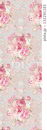 Handpainted Diverse Floral Pattern Collection Decorative Artwork Assortment 132291183