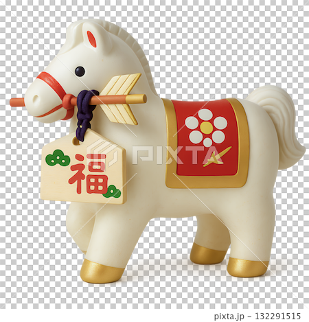 Hamaya and White Horse Ornaments: Auspicious Decorations for the New Year 132291515