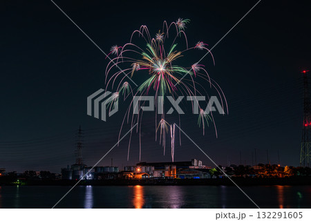 衣浦みなとまつり花火大会 花火と工場夜景 衣浦みなとまつり花火大会 花火と工場夜景 132291605