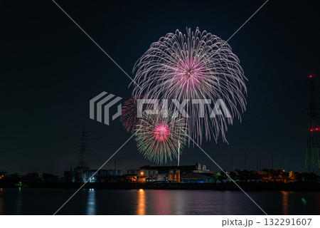 衣浦みなとまつり花火大会 花火と工場夜景 衣浦みなとまつり花火大会 花火と工場夜景 132291607