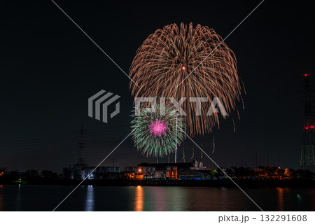 衣浦みなとまつり花火大会 花火と工場夜景 衣浦みなとまつり花火大会 花火と工場夜景 132291608