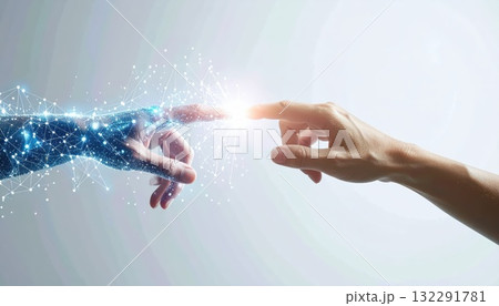 《AI画像》デジタルとの融合イメージ 《AI画像》デジタルとの融合イメージ 132291781