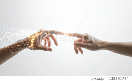 《AI画像》デジタルとの融合イメージ 《AI画像》デジタルとの融合イメージ 132291784