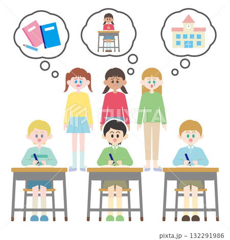 教育　男女差別　子どもたち 132291986