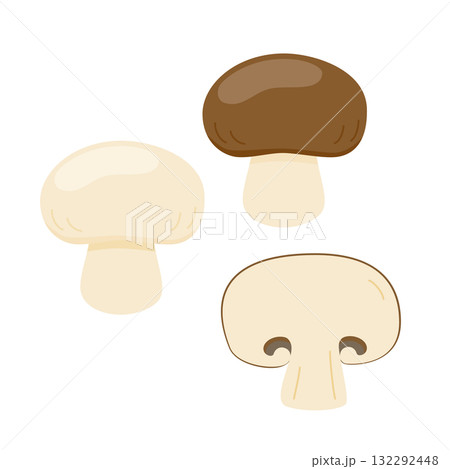 マッシュルームの主線無しイラスト 132292448