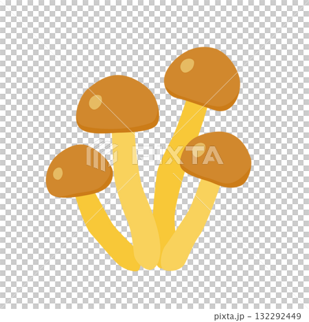 なめこの主線無しイラスト 132292449