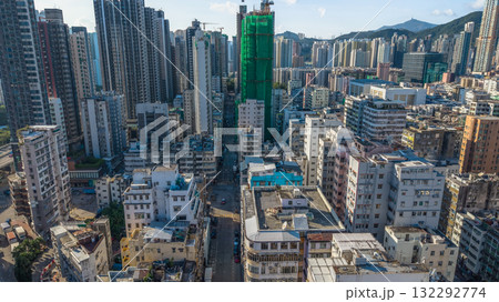 Oct 11 2025 Residential Towers in Bustling Sham Shui Po 132292774