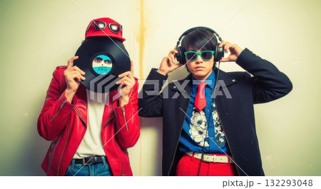 80年代風ヴィンテージ、レトロモダンな写真 132293048