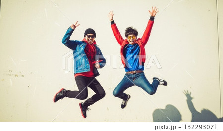 80年代風ヴィンテージ、レトロモダンな写真 132293071