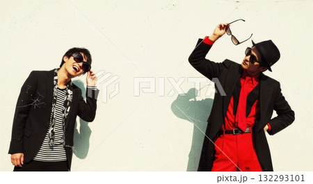 80年代風ヴィンテージ、レトロモダンな写真 132293101