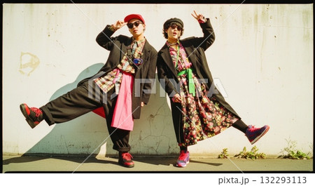 80年代風ヴィンテージ、レトロモダンな写真 132293113