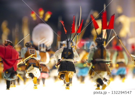 戦国時代の戦のミニチュア 132294547