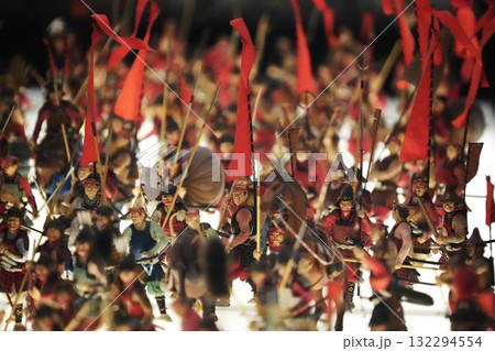 戦国時代の戦のミニチュア 戦国時代の戦のミニチュア 132294554