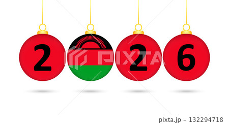 Malawi Flag Christmas Balls 2026 Decoration. Malawi Flag Christmas Balls 2026 Decoration. 132294718