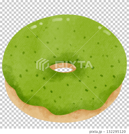Dessert Donut with Green Tea Glaze 132295120