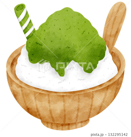 Green tea bingsu Green tea bingsu 132295142