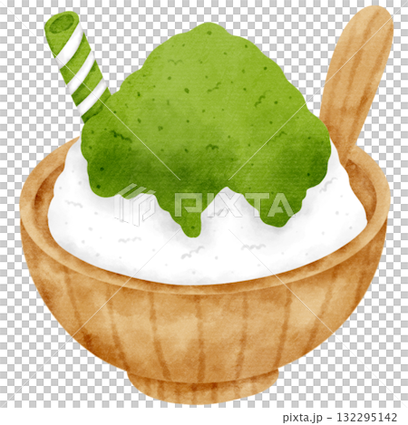 Green tea bingsu Green tea bingsu 132295142