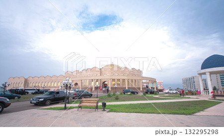 Main Registry Office in Uralsk city timelapse hyperlapse, Kazakhstan 132295298