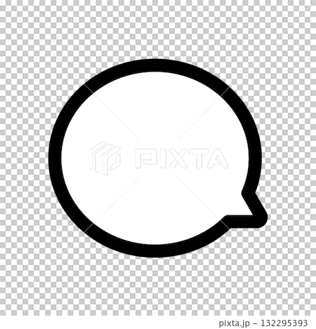 Speech bubble icon illustration 132295393