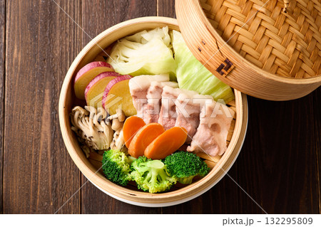 せいろ蒸し せいろ蒸し 132295809