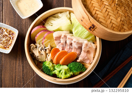 せいろ蒸し せいろ蒸し 132295810