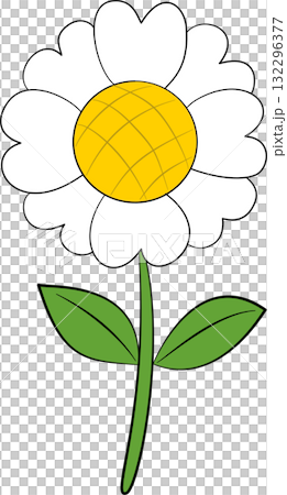 White flower with two petals, leaves and stem Svg White flower with two petals, leaves and stem Svg 132296377