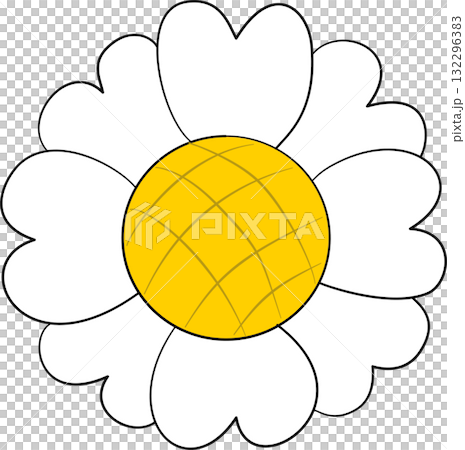 White flower with double petals White flower with double petals 132296383
