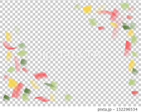 Colorful confetti background material 132296534