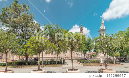 Plaza del Triunfo timelapse with Monument to Immaculate Conception, Seville Plaza del Triunfo timelapse with Monument to Immaculate Conception, Seville 132296657