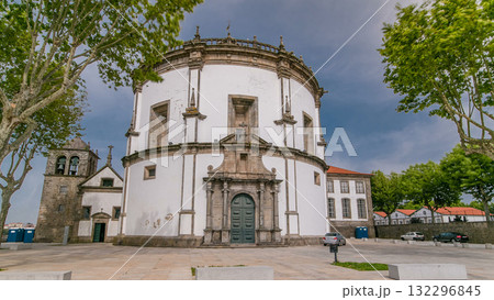 Monastery da Serra do Pilar in Vila Nova de Gaia timelapse hyperlapse, Portugal. Monastery da Serra do Pilar in Vila Nova de Gaia timelapse hyperlapse, Portugal. 132296845