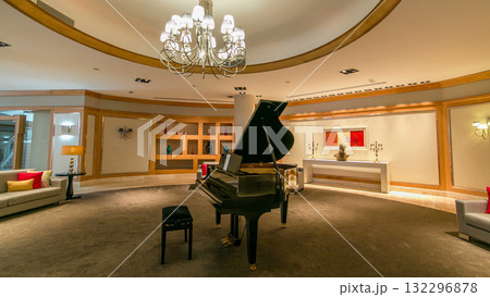 Grand piano in a luxury interior timelapse hyperlapse Grand piano in a luxury interior timelapse hyperlapse 132296878