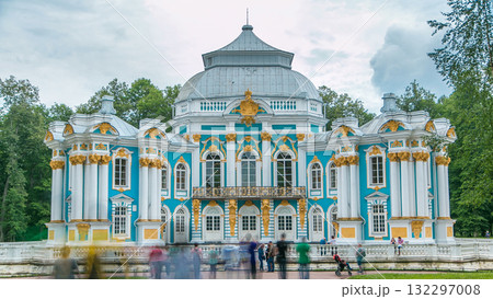 Hermitage pavilion timelapse in Catherine park in Tsarskoe Selo near Saint Petersburg, Russia Hermitage pavilion timelapse in Catherine park in Tsarskoe Selo near Saint Petersburg, Russia 132297008