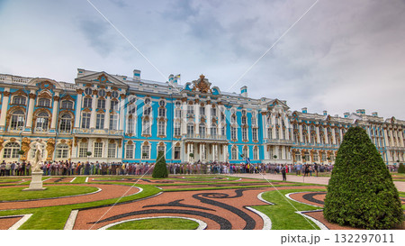 The Catherine Palace timelapse hyperlapse is a Rococo palace located in the town of Tsarskoye Selo Pushkin The Catherine Palace timelapse hyperlapse is a Rococo palace located in the town of Tsarskoye Selo Pushkin 132297011