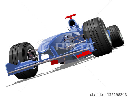 Vector formula 1 race car isolated 132298248