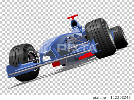 Vector formula 1 race car isolated 132298248