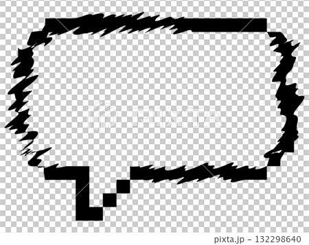 Cyberpunk glitch style speech bubble black Cyberpunk glitch style speech bubble black 132298640