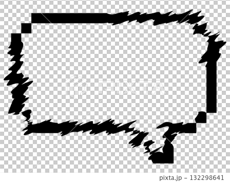 Cyberpunk glitch style speech bubble black Cyberpunk glitch style speech bubble black 132298641