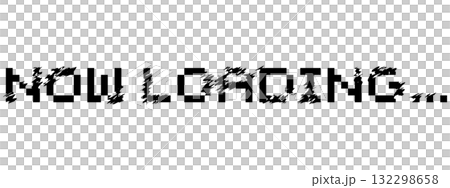 Cyberpunk Glitch Loading Text Black 132298658